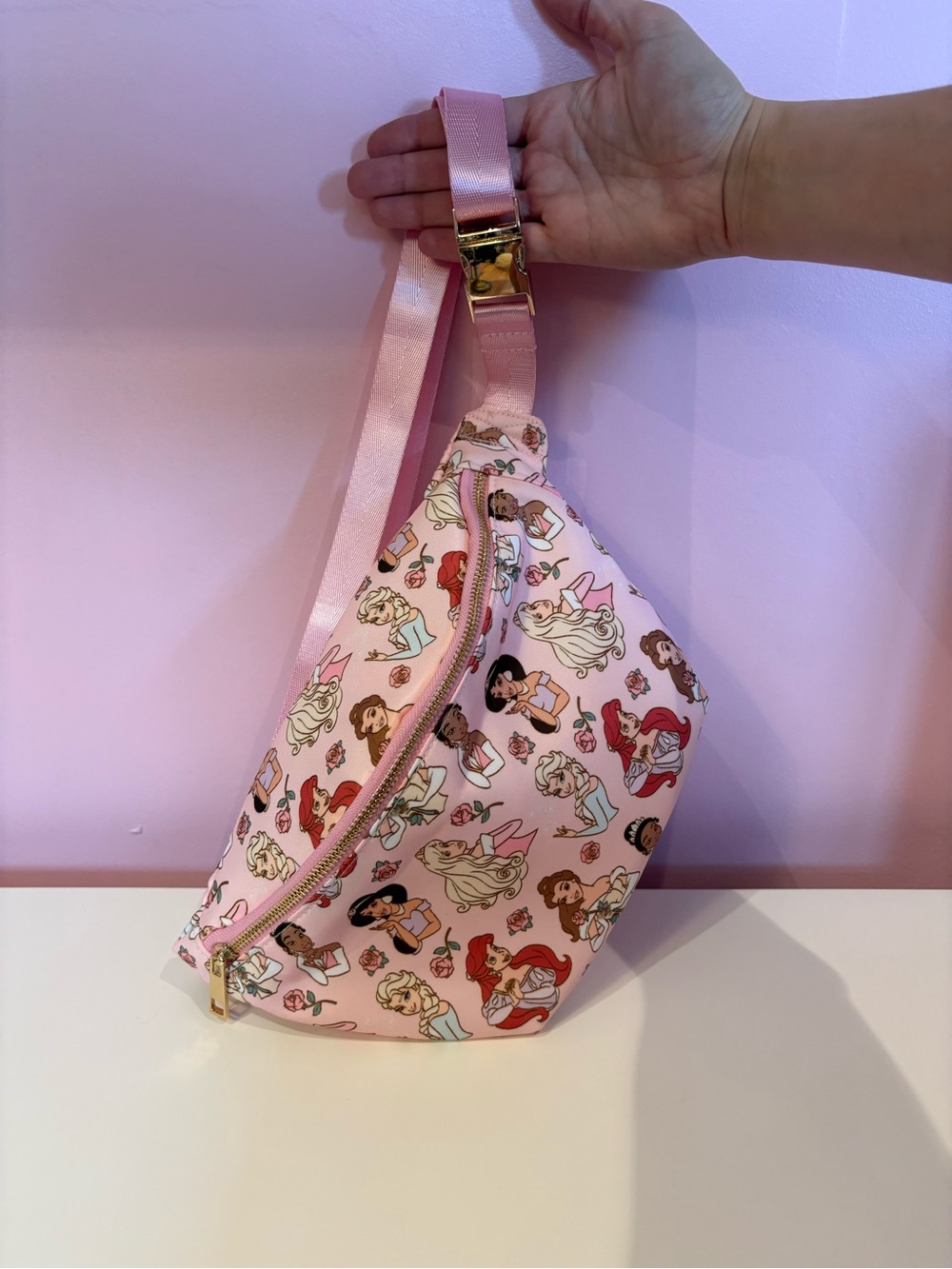 Disney Princesses Pastel Pink Belt Bag/Fanny Pack - Never Used 🎀🩷